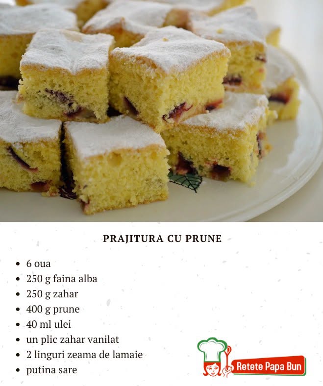 Prajitura cu prune