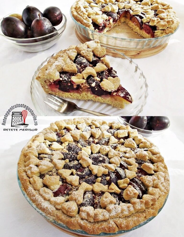 Tarta cu prune si alune de padure