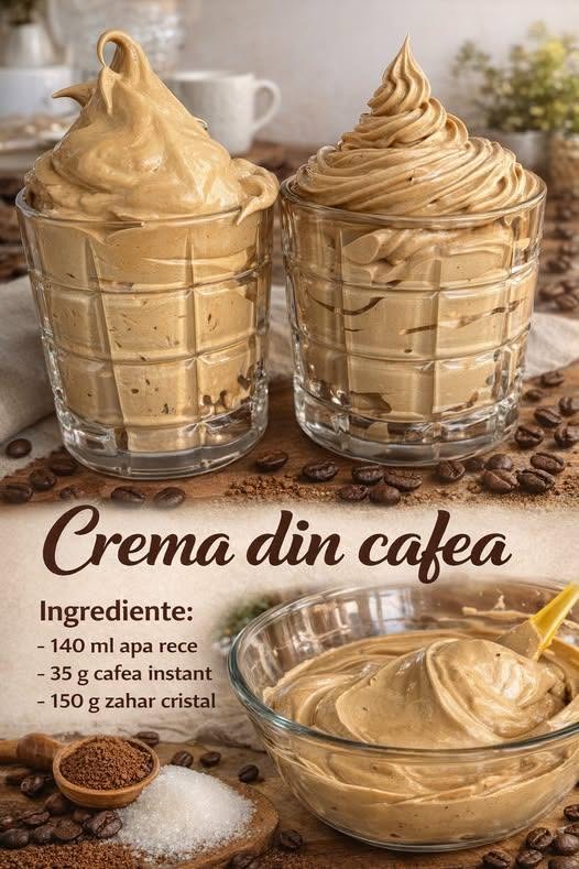 Ingrediente necesare pentru spuma de cafea