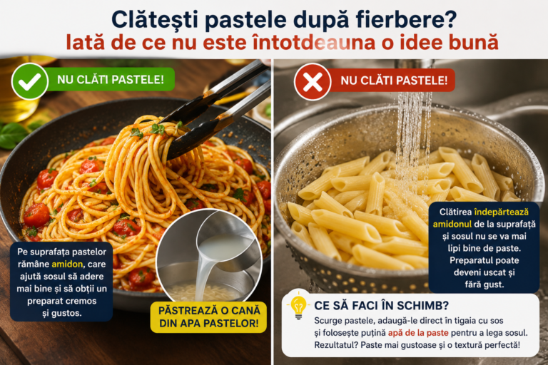 🍝 Clătești pastele după fierbere? Iată de ce nu este întotdeauna o idee bună