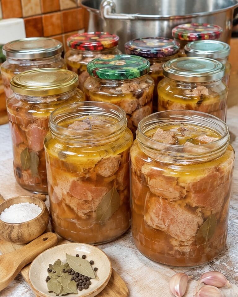 Ingrediente necesare pentru conservarea cărnii de porc