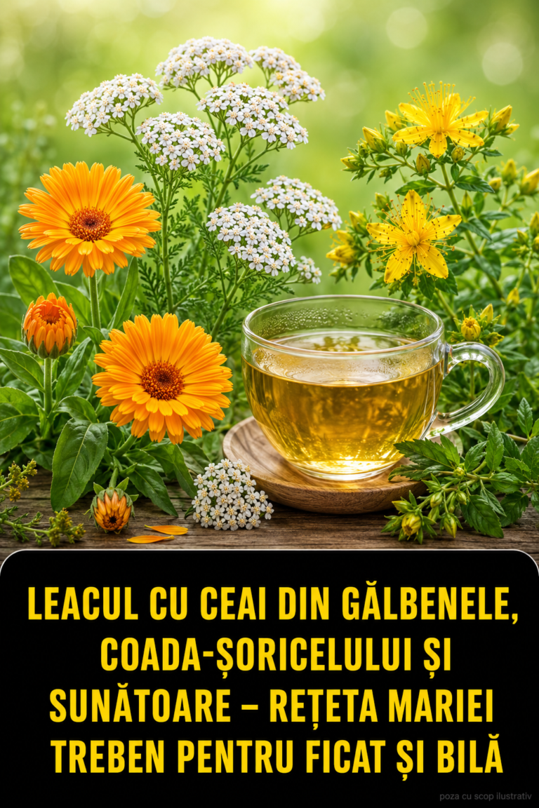 Ceaiul din gălbenele, coada-șoricelului și sunătoare este un amestec de plante cu tradiție în medicina naturistă, apreciat pentru efectele sale benefice asupra digestiei și sănătății hepatobiliare. Acest remediu natural este adesea menționat în rețetele inspirate de Maria Treben, fiind o alegere populară pentru cei care caută soluții blânde pentru disconfortul digestiv. Totuși, este esențial să ne amintim că aceste plante nu înlocuiesc consultul medical și tratamentele prescrise de specialiști.
