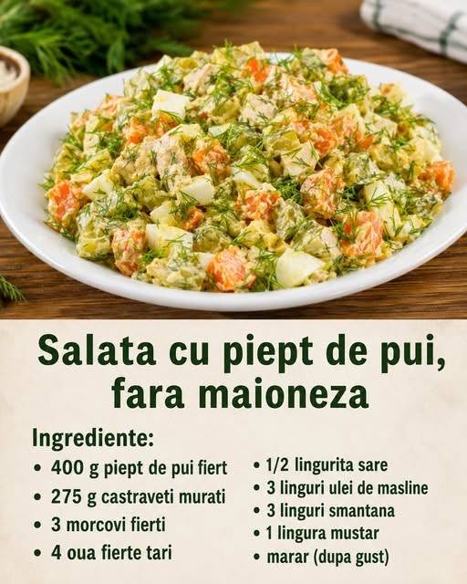 pentru salata de pui