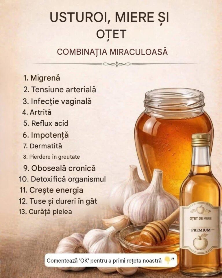 Beneficiile Usturoiului, Mierii și Oțetului