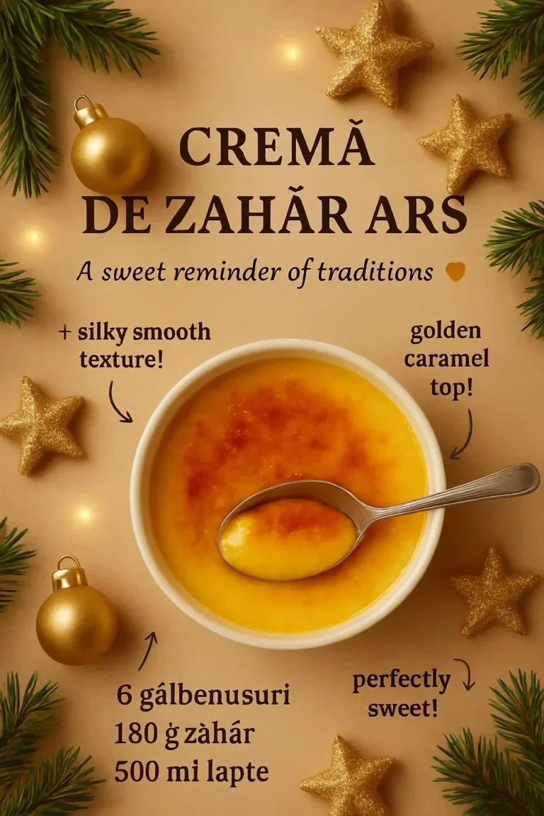 Crema de zahăr ars: Un Deliciu Clasic