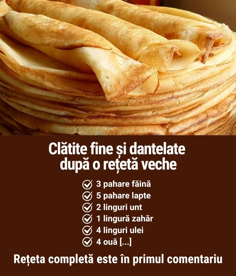 Clătite Moi și Dantelate: Rețeta Simplă și Delicioasă