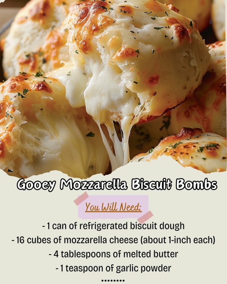 Gooey Mozzarella Biscuit Bombs: Rețeta Simplă pentru Gogoși Sărate și Brânzoase