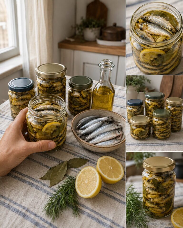 Șprot marinat în casă, păstrat la borcan 🐟🍋