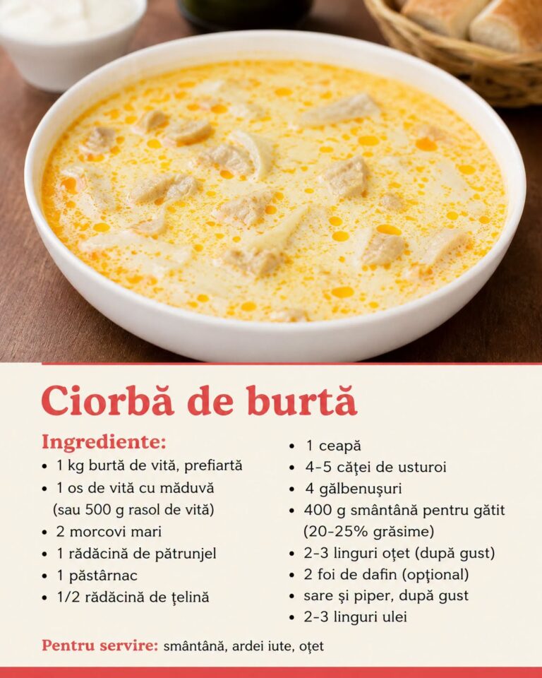 Ciorbă de burtă – rețetă tradițională