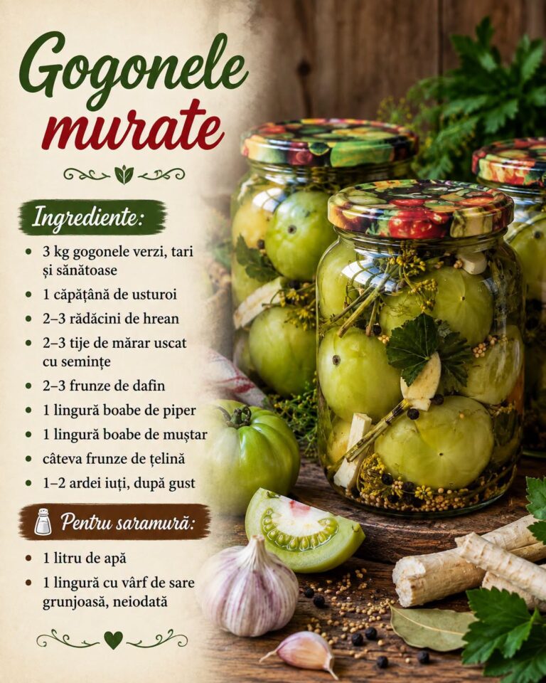 Gogonele murate – Crocante, acrișoare și aromate, exact ca ale bunicii 🥒