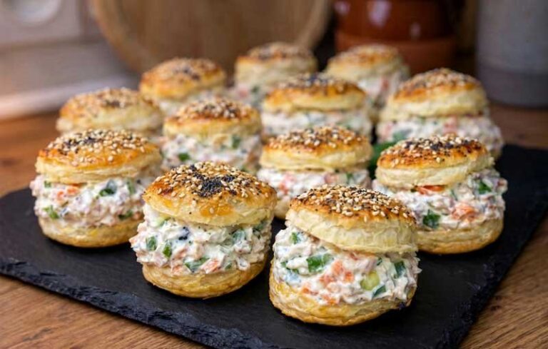 Mini Tarte cu Cremă de Brânză și Somon Afumat: Aperitiv Rafinat și Simplu de Preparat