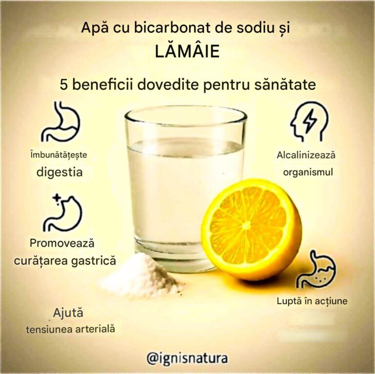Remediul Natural pentru Echilibrul Digestiv și Alcalin: Apă cu Bicarbonat de Sodiu și Lămâie