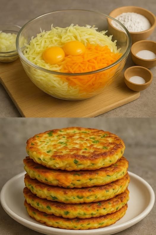 Chiftele delicioase din cartofi cu morcov și ceapă verde