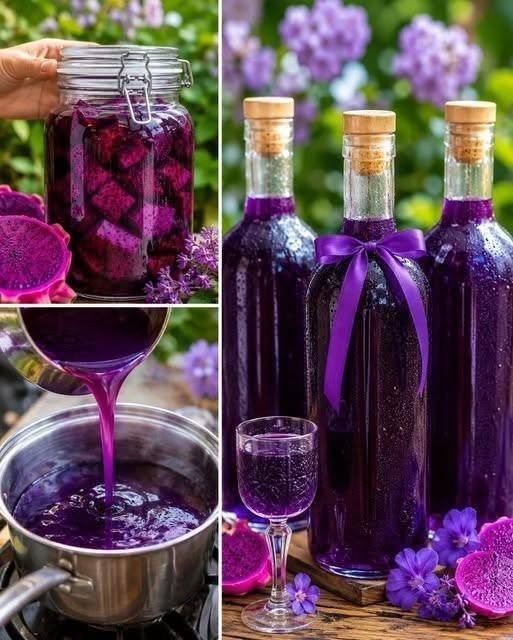 Băutură Delicioasă cu Flori de Mazăre Fluture și Afine